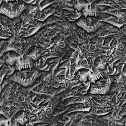 Satan Incarnate skulls hydrographics transfer film Exclusive