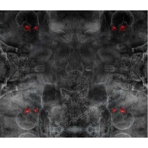 Red Eye Skulls OZ Hydrographics Exclusive pattern