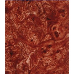 True burl wood (red) semi transparent film